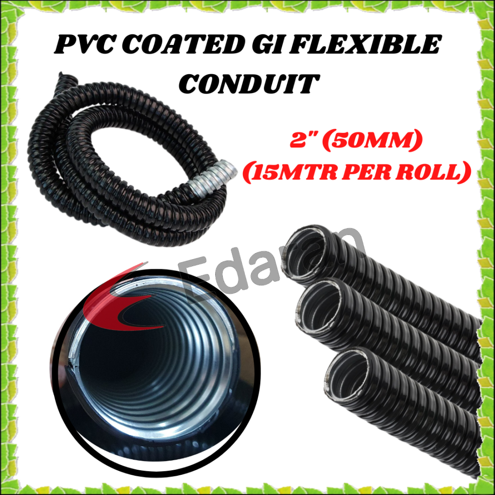 50 Meter Roll Electrical Black Plastic PVC Flexible Conduit - China Black  Plastic Conduit, Black Flexible Conduit