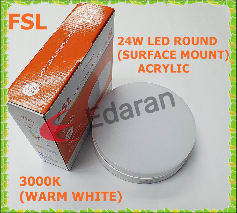 FSL 24W 220MM ROUND SURFACE MOUNTED PANEL LIGHT