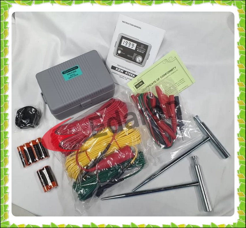 KYORITSU 4105A Digital Earth Tester Multimeter Resistance Meter Lazada